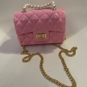 Pink Plastic Purse